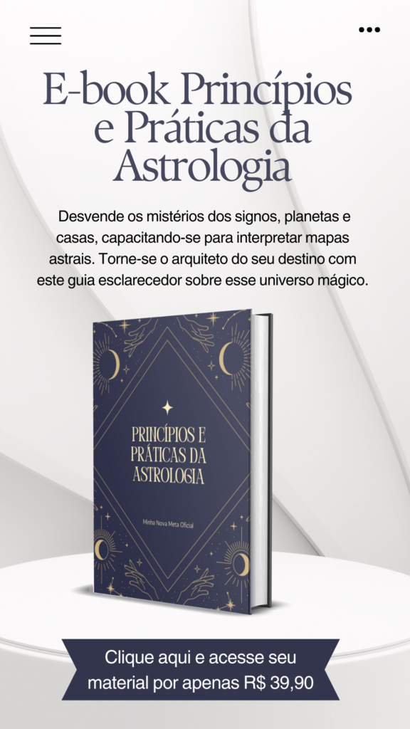 Capa de um ebook explicando sobre astrologia e seus principios