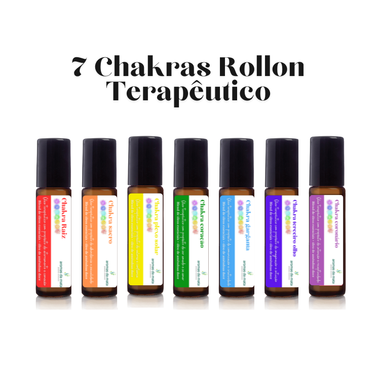 Kit completo de aromaterapia rollon dos chakras